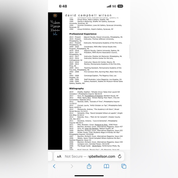 David Campbell Wilson | Selected Paintings 2003 - 2006 | art exhibition booklet - Picture 9 of 11